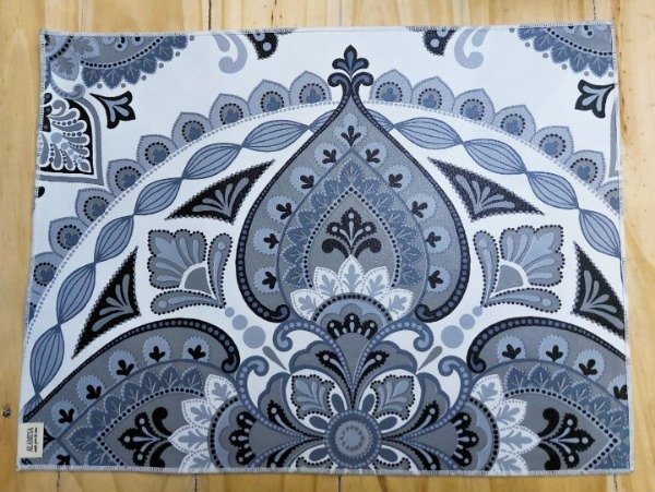 Producto - Individual rectangular diseño de mandala ecocuero