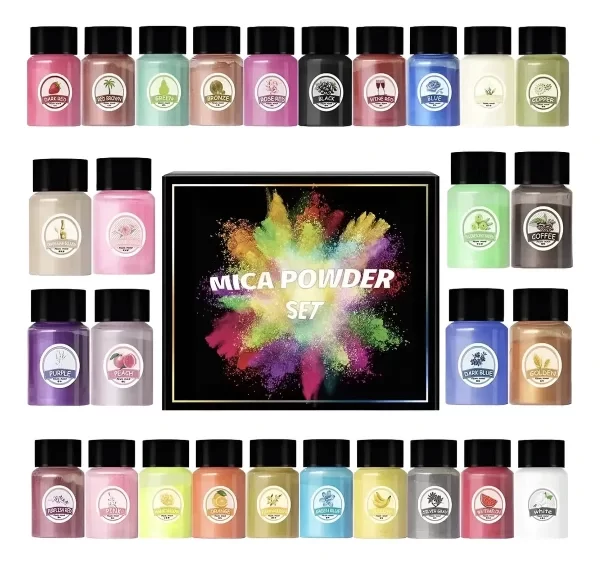 Producto - Kit X 30 Pigmento Polvo Mica Metalizada Resina Uv Epoxi