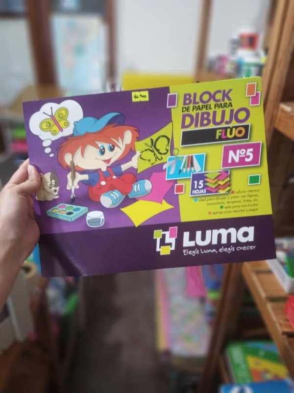 Producto - Block de Dibujo Luma N5 Fluo