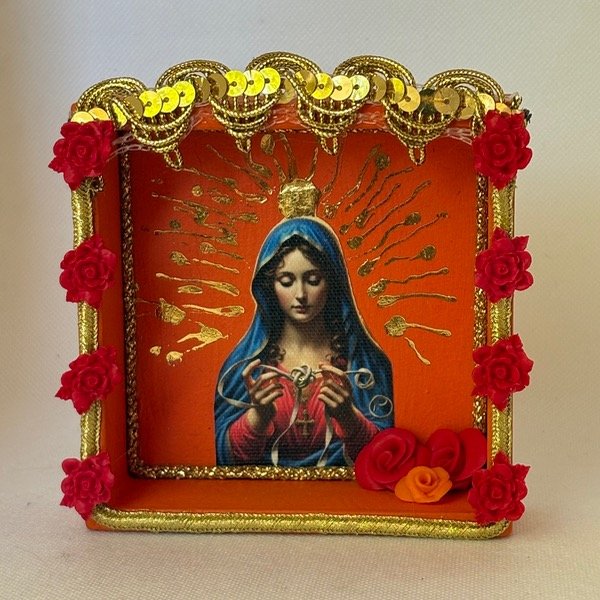 Producto - Virgen desatanudos naranja