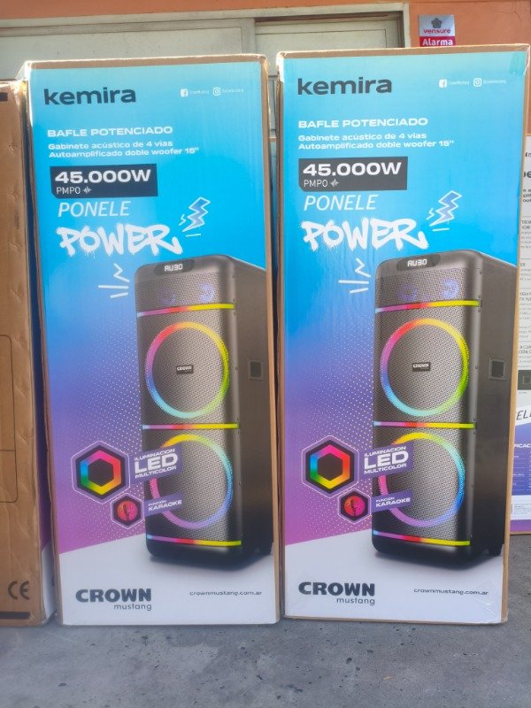 Producto - PARLANTE TORRE CROWN MUSTANG KEMIRA - 1