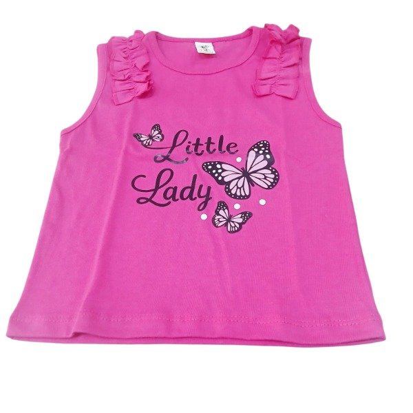 Producto - Musculosa volado beba mariposa Fucsia T4