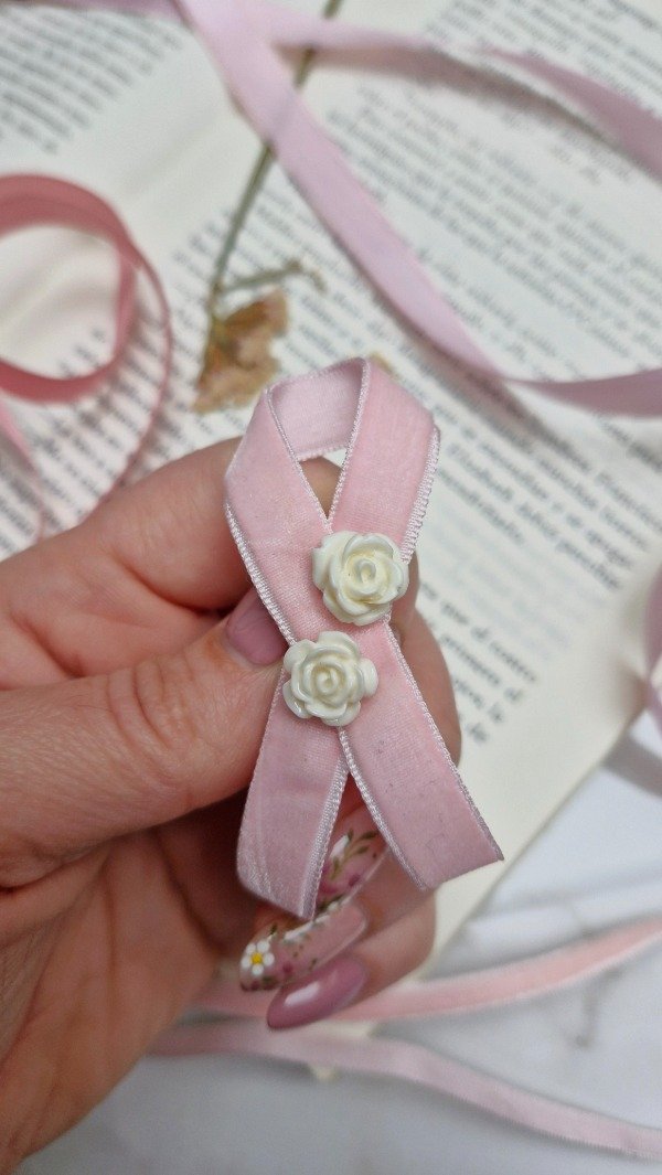 Producto - Prendedor Lazo Rosa Amor