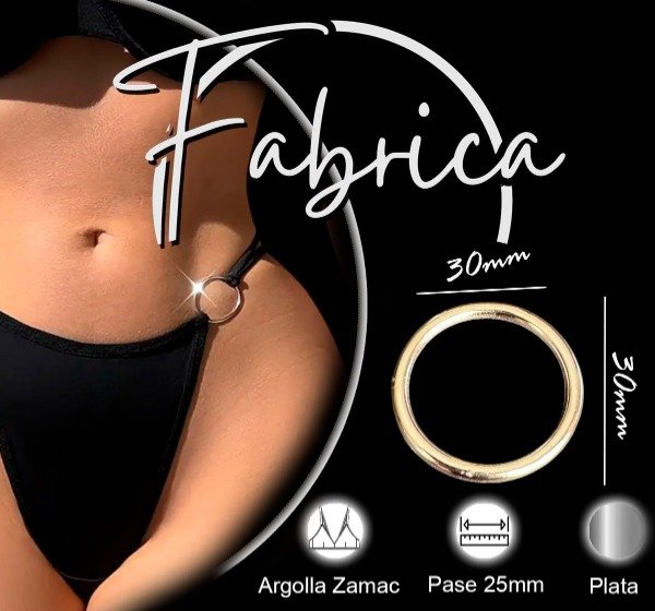 Producto - Aro zamac 30 mm. Pase: 25mm (1 unidad)