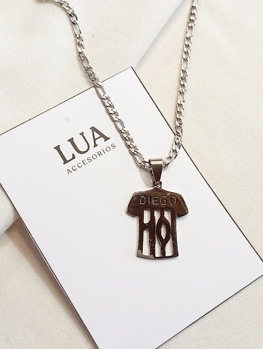 Producto - Collar camiseta "diego"  - Acero quirúrgico