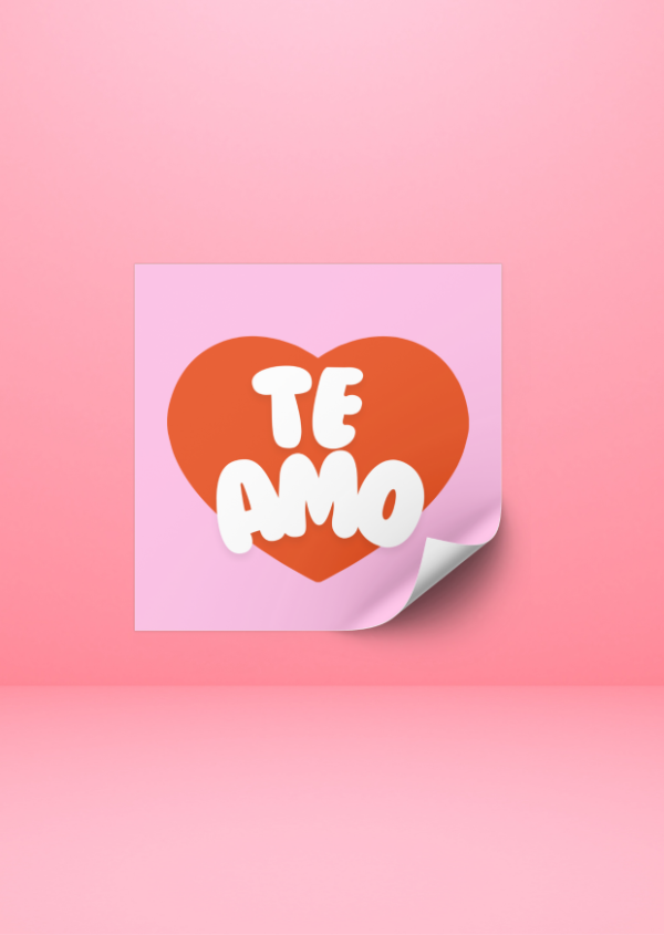 Producto - Adhesivo San Valentin:  X35 UND (4X4) TEMATICA C1