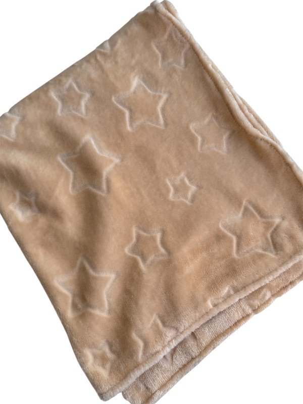 Producto - Manta polar con relieve beige