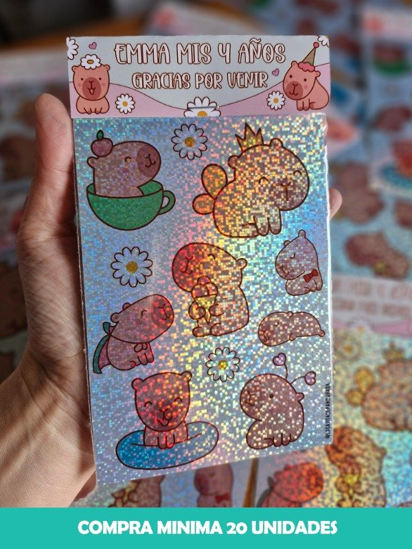 Producto - PLANCHA DE STICKERS HOLOGRÁFICOS PERSONALIZADOS