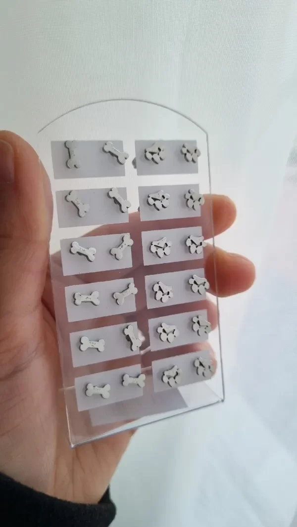 Producto - Aros pasantes Aq hueso y huella
