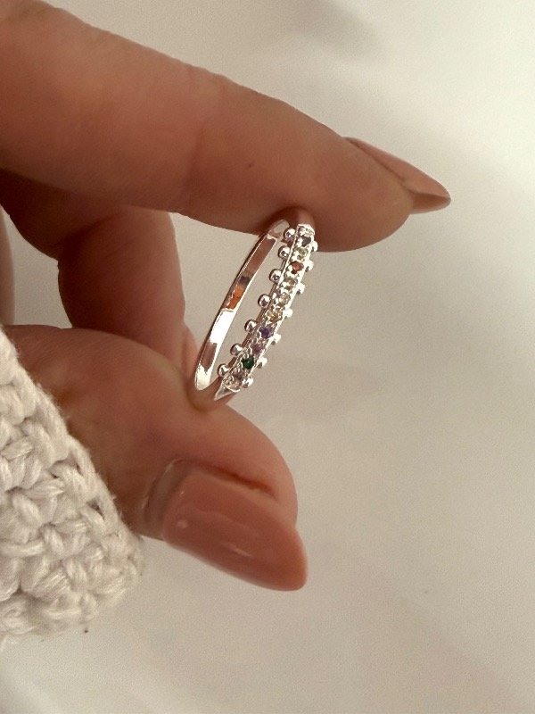 Producto - NB839 Anillo con micropave multicolor