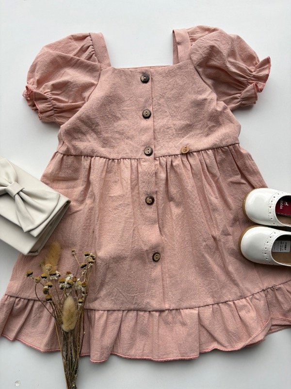 Producto - Vestido EUNICE en color rosa línea niñas 4 al 12 - 2
