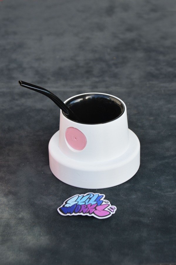 Producto - MATE CAP (blanco) + BOMBILLA