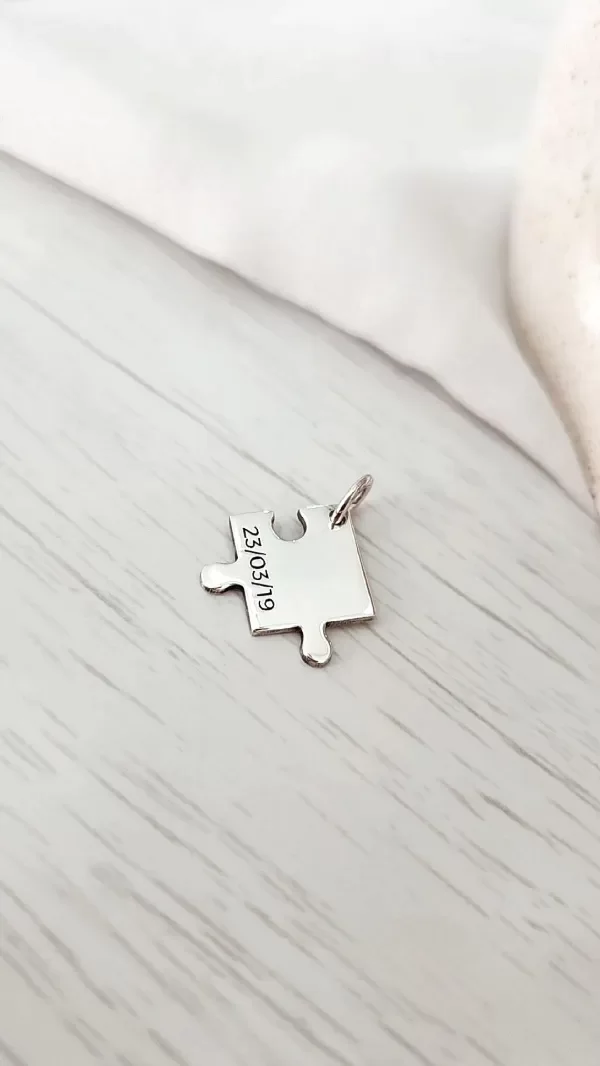Producto - Dije Rompecabezas 12mm grabado a elección P925 POR PEDIDO