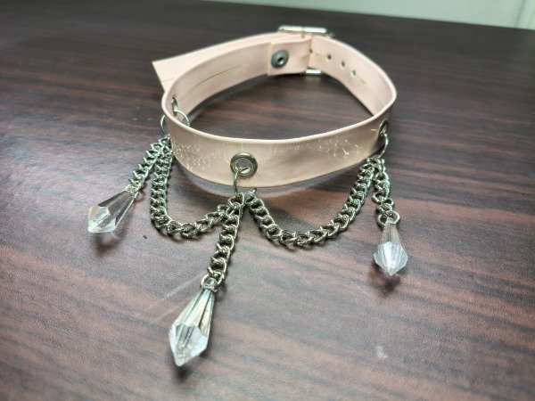 Producto - Victorian rosa pastel piedras transparentes