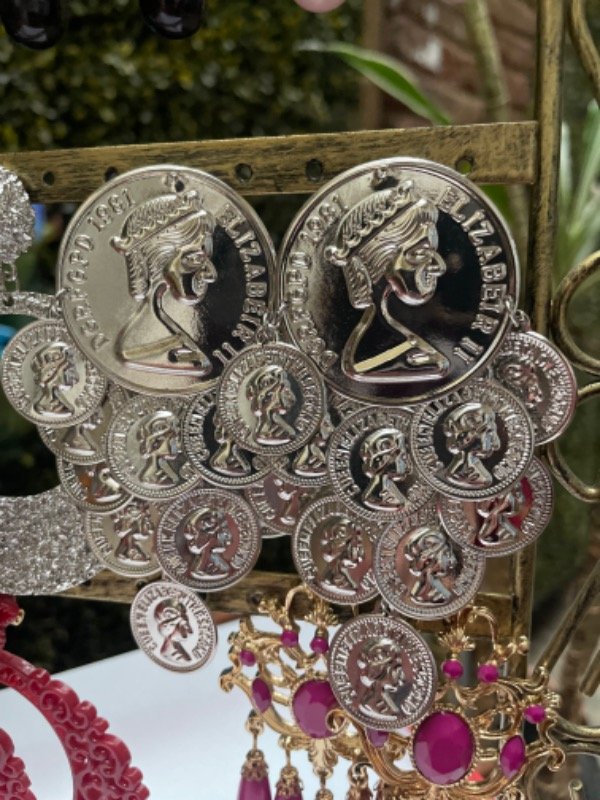 Producto - Aros monedas grande español