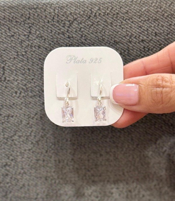 Producto - Argolla con dije rectángulo