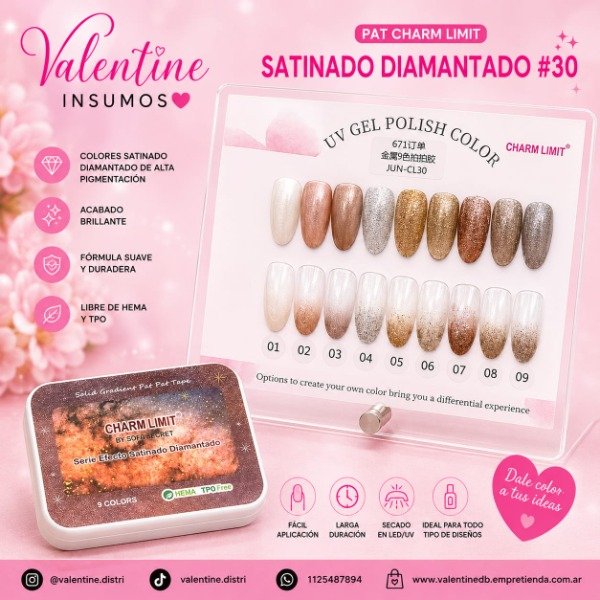 Producto - PAT CHARM LIMIT SATINADO DIAMANTANDO#30