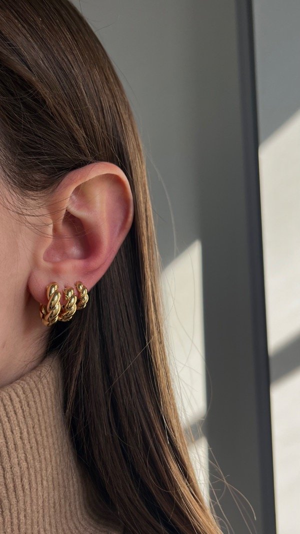 Producto - Aros Ronda dorado