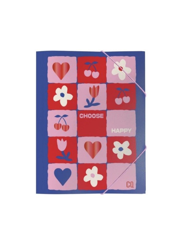 Producto - Carpeta Dibujo N5 Oficio 3 Solapas Elástico Mooving - Choose Happy