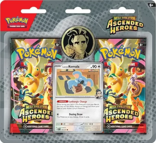 Producto - Ascended Heroes Blister Collection (Larry) - 2 Boosters Packs INGLES SELLADO