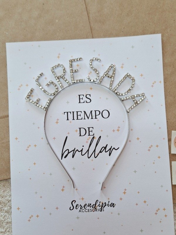 Producto - Vincha de strass "EGRESADA"