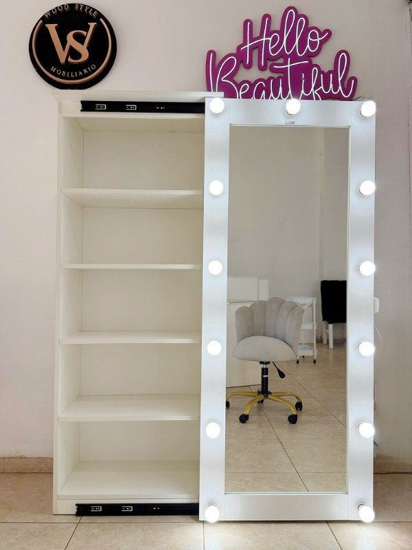 Producto - Placard-organizador con espejo Hollywood deslizable 170