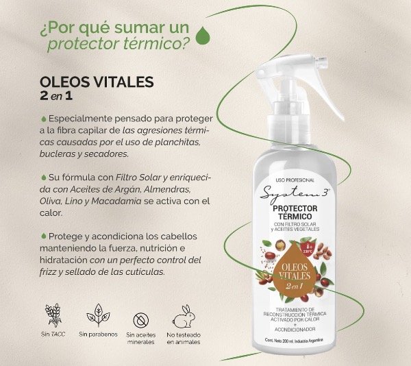 Producto - Protector térmico System 3 x 200ml