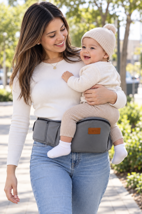 Producto - Portabebé Hip Seat Love Safe Care gris - 2