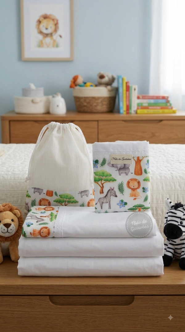 Producto - SABANAS PARA PRACTICUNA "BABY ZAFARI" - 0