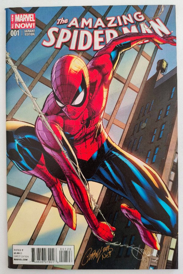 Producto - Amazing Spider-Man #1 (2014) - Variante por J. Scott Campbell, 1er cameo de Silk