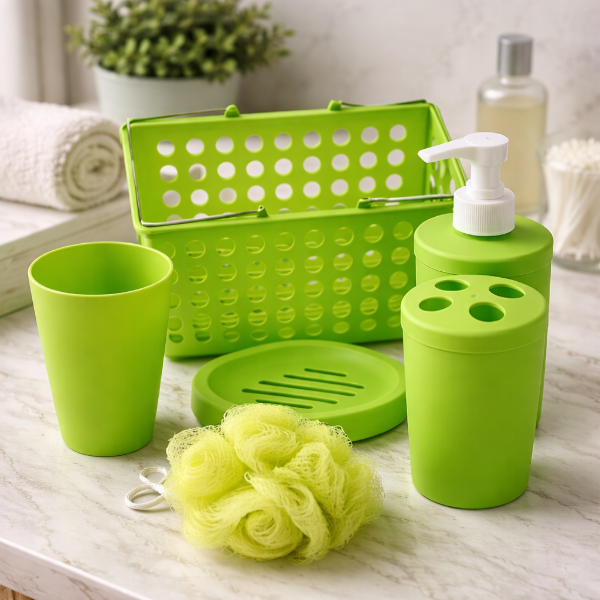 Producto - Canasta Organizadora para Baño Green X6 Unidades