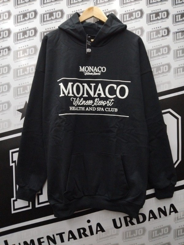 Producto - CANGURO OVER FRIZA MONACO NEGRO