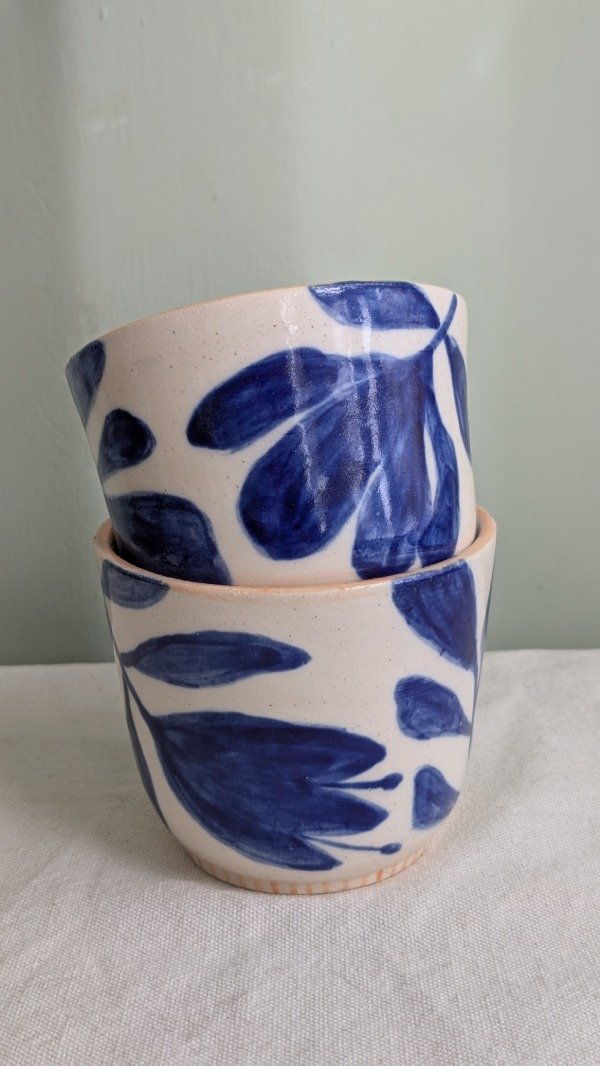 Producto - Cuenquitos flores azules