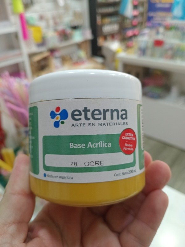 Producto - BASE ACRILICA ETERNA OCRE X 200 ML