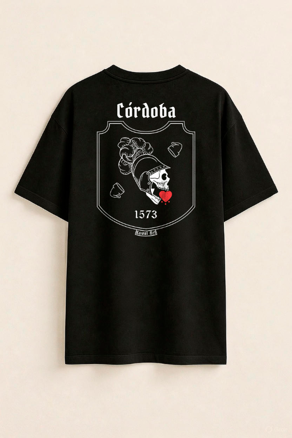 Producto - Escudo de Córdoba (Oversize Unisex Negra Dorsal)