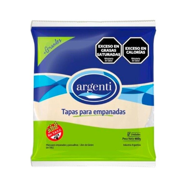 Producto - Tapa de Empanada Sin Tacc (12 uni) x 460g ARGENTI