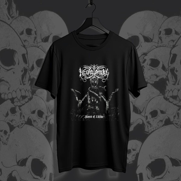 Producto - REMERA necrophobic womb of lilithu