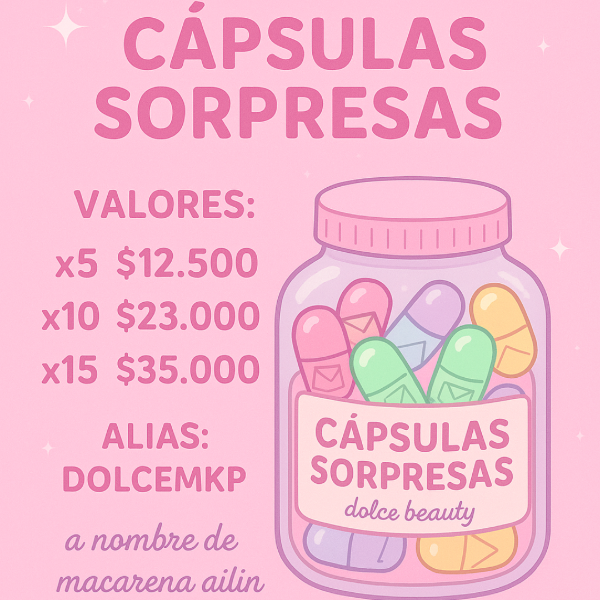 Producto - CÁPSULAS SORPRESAS leer descripción!