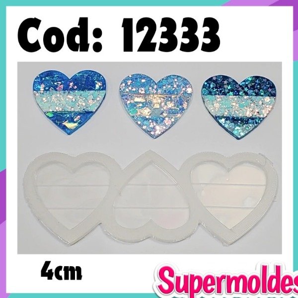 Producto - Escarapelas corazones 3u cod 12333