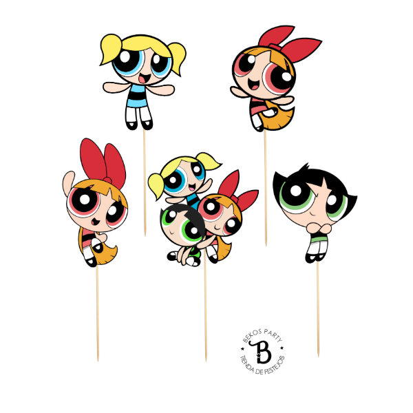 Producto - Figuras x 6 Chicas Superpoderosas