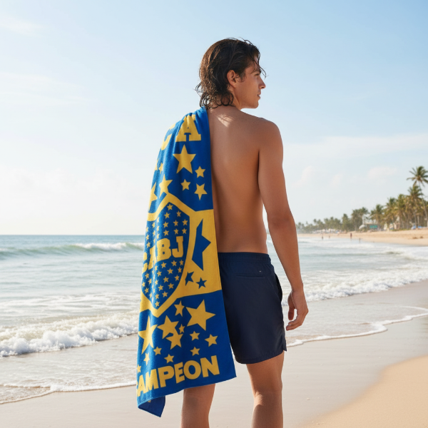 Producto - Toallón Playero "Boca Campeón"