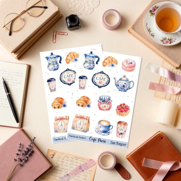 Producto - Plancha Sticker: Cafe Paris