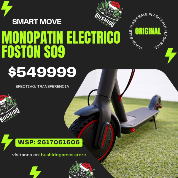 Producto - MONOPATÍN ELÉCTROCO FOSTON S09