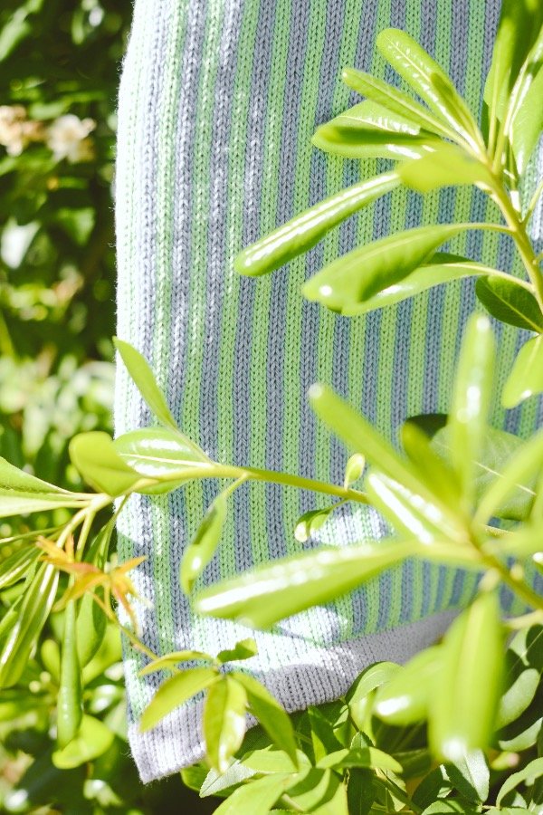 Producto - Top tejido rayas verde y azul GRANDE - 1