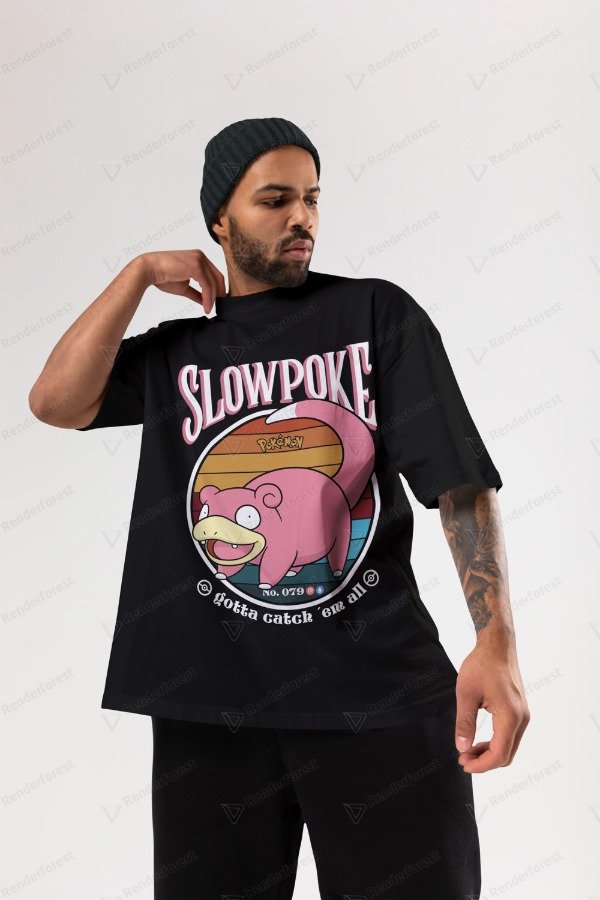Producto - Remera Oversize Pokémon Slowpoke