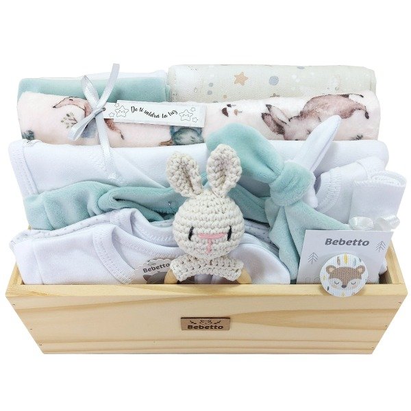 Producto - Box Plush y Algodón 18 P INVIERNO / Aqua Forest Neutro