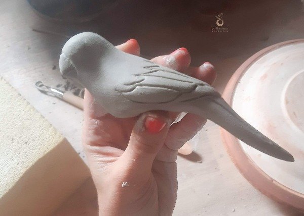Producto - Pájaro Colgante de Cerámica  Para Pintar Souvenir Decoración POR ENCARGO - 2