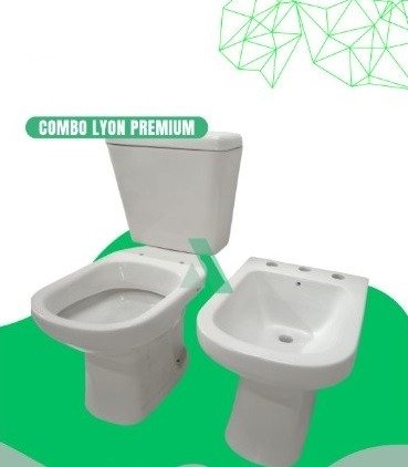 Producto - Combo Lyon, Inodoro largo, Mochila de Apoyo y Bidet