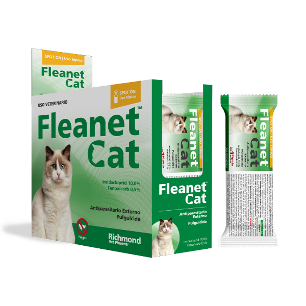 Producto - Pipeta Antipulgas Fleanet Cat Para Gatos - 0