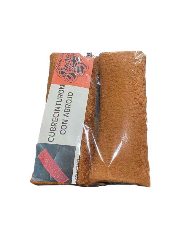 Producto - Cubrecinturon con peluche marron